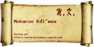 Moharos Kámea névjegykártya
